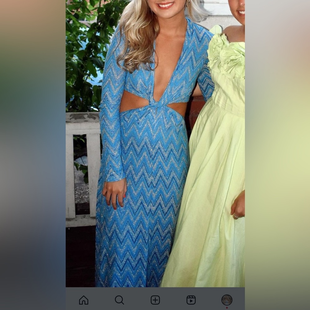Ramy Brook Celeste Gown in Blue